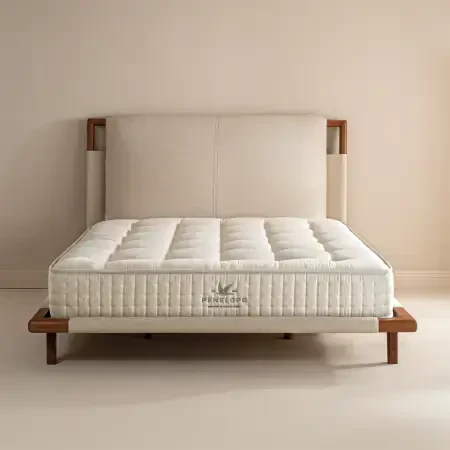 Saf İngiliz Yünü ve Organik Pamuk Isı Dengeleyici El Yapımı Çift Kişilik Yatak 160x200 cm - Burlington - 7