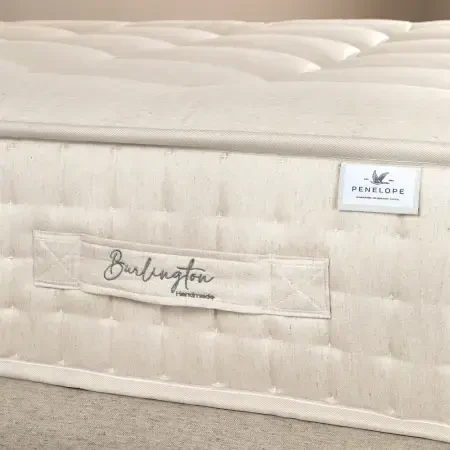 Saf İngiliz Yünü ve Organik Pamuk Isı Dengeleyici El Yapımı King Size Yatak 180x200 cm - Burlington - Penelope