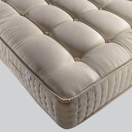 Saf İngiliz Yünü ve Doğal Pamuk Isı Dengeleyici El Yapımı King Size Yatak 200x200 cm - Burlington - 3