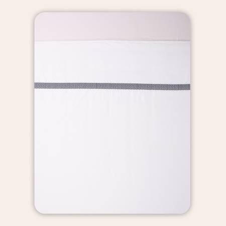 %100 Pamuk Saten Nevresim Seti 240x260 cm Lacivert - Elegance Serisi - 5