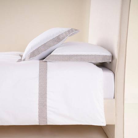 %100 Pamuk Saten Nevresim Seti 200x220 cm Taş - Elegance Serisi - 1