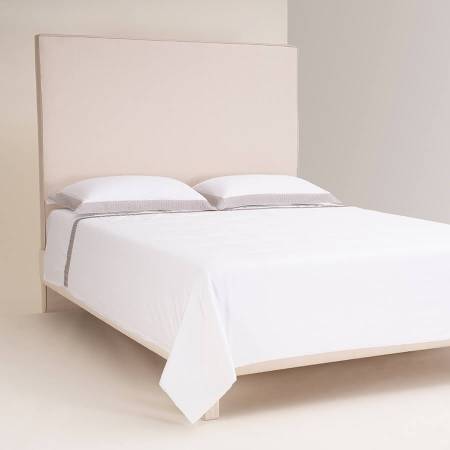 %100 Pamuk Saten Nevresim Seti 200x220 cm Taş - Elegance Serisi - 2