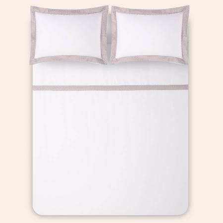 %100 Pamuk Saten Nevresim Seti 200x220 cm Taş - Elegance Serisi - 4