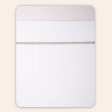 %100 Pamuk Saten Nevresim Seti 200x220 cm Taş - Elegance Serisi - 5