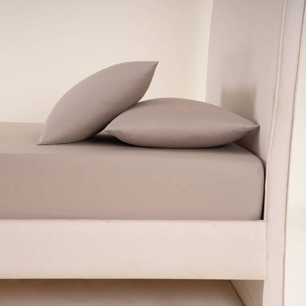 Laura Percale Easy Care Lastikli Çarşaf Seti Açık Gri 120X200+35 - Penelope