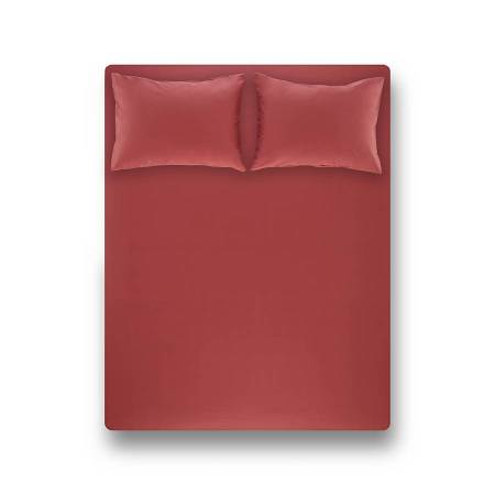 Laura Percale Easy Care Lastikli Çarşaf Seti Mercan 160X200+35 - Penelope