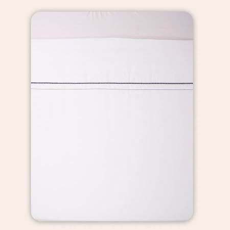 %100 Pamuk Saten Nevresim Seti 240x260 cm Lacivert - Piyano Serisi - 5