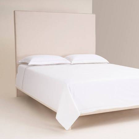 %100 Pamuk Saten Nevresim Seti 200x220 cm Taş - Piyano Serisi - Penelope (1)