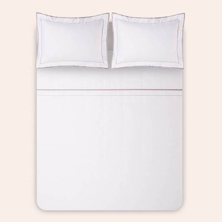 %100 Pamuk Saten Nevresim Seti 200x220 cm Taş - Piyano Serisi - 4