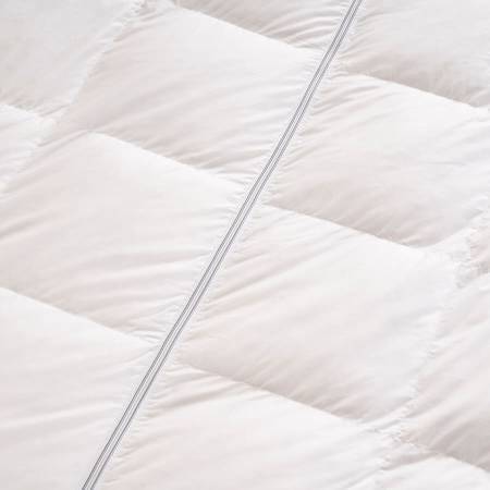 Tüy Geçirmez 2'ye Ayrılabilen %100 Kaz Tüyü Topper 200x200 cm - Piume Classic Comfort - 8