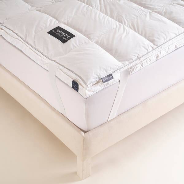%100 Kaz Tüyü Dolgulu Fermuarlı 2'ye Ayrılabilen Topper 200x200 cm - Piume Pro Comfort - Penelope