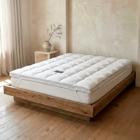 Isı Dengeleyici %100 Kaz Tüyü Topper 100x200 cm - Piume Pro Serisi - 1