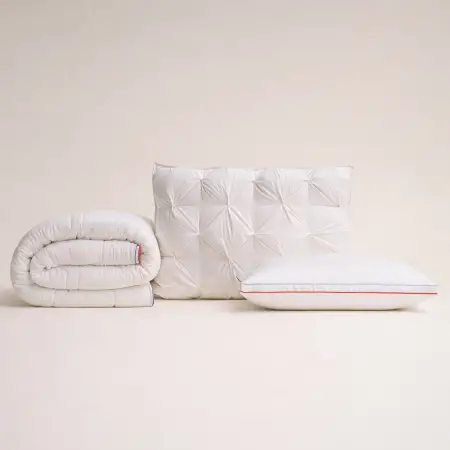 Premium Plus | Kaz Tüyü İkili Konfor Dengesi Çift Kişilik Uyku Seti - PENELOPE (1)