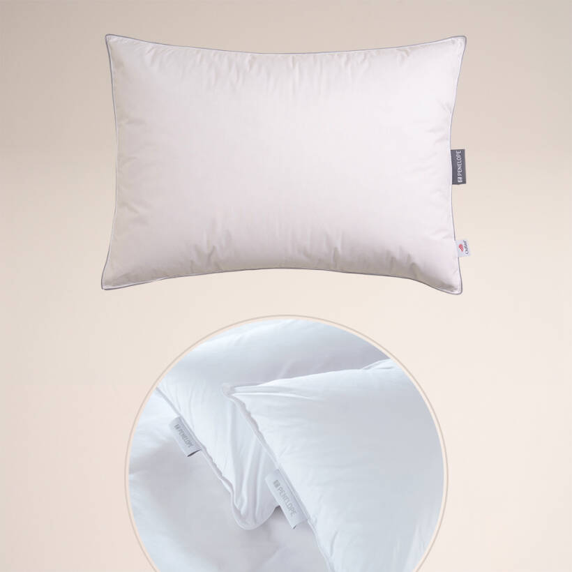 Premium Plus | Otel Konforunda Kaz Tüyü Dengeleyisi Yastık ve Alez Seti - Penelope