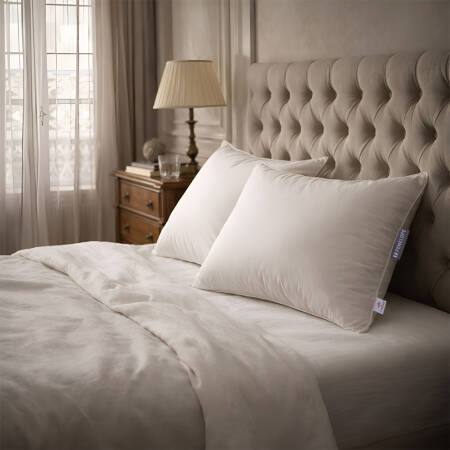 Premium Plus | Otel Konforunda Kaz Tüyü Dengeleyisi Yastık ve Alez Seti - Penelope