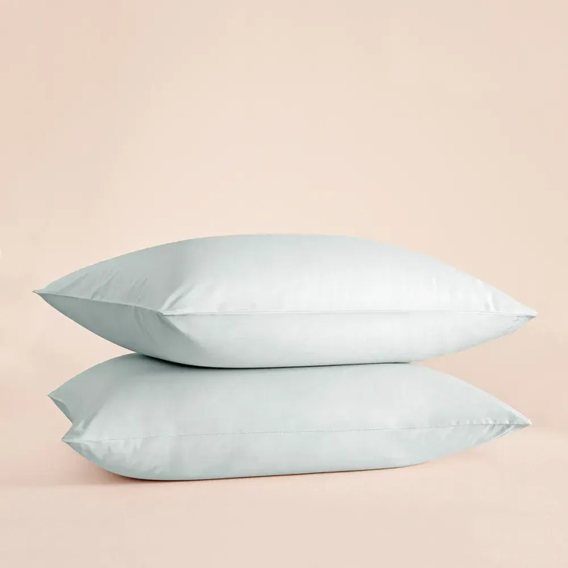 %100 Pamuk Percale 2'li Yastık Kılıfı Mavi - Pure Serisi - 