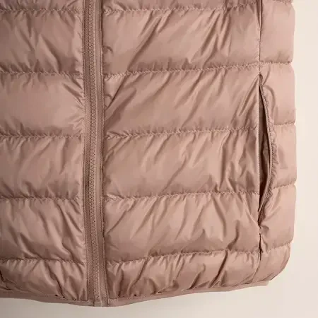 %100 Kaz Tüyü Yelek Bej XS - Rita Koleksiyonu - 8