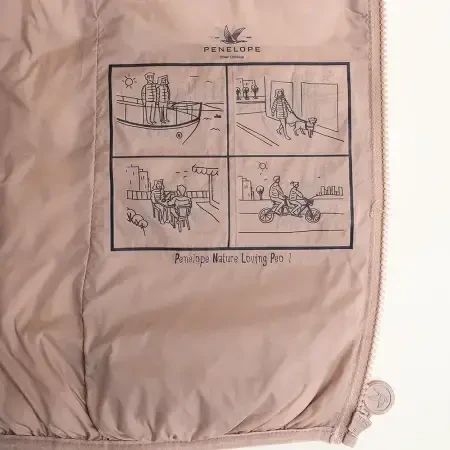 %100 Kaz Tüyü Yelek Bej M- Rita Koleksiyonu - 3