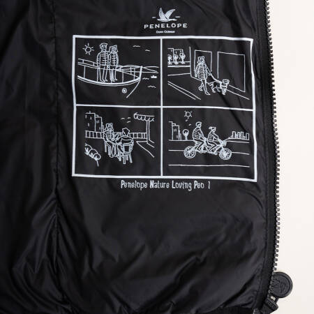 %100 Kaz Tüyü Yelek Siyah XXS - Rita Koleksiyonu - 3