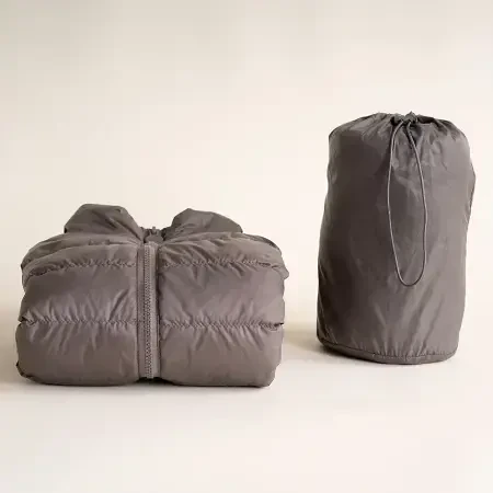 %100 Kaz Tüyü Yelek Vizon XXS - Rita Koleksiyonu - 5