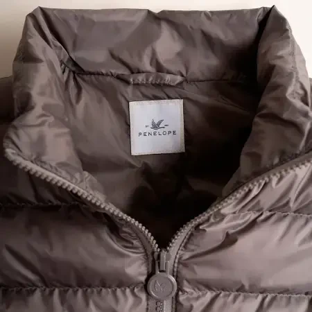 %100 Kaz Tüyü Yelek Vizon XXS - Rita Koleksiyonu - 4