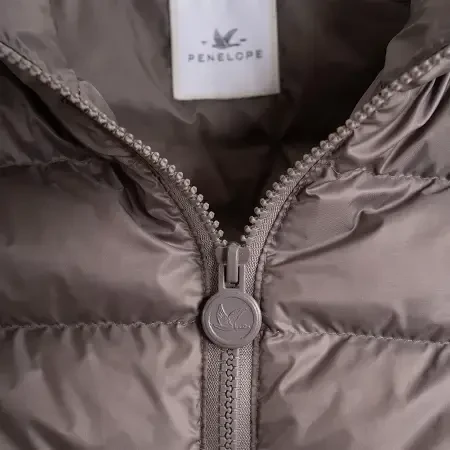 %100 Kaz Tüyü Yelek Vizon XXS - Rita Koleksiyonu - 7