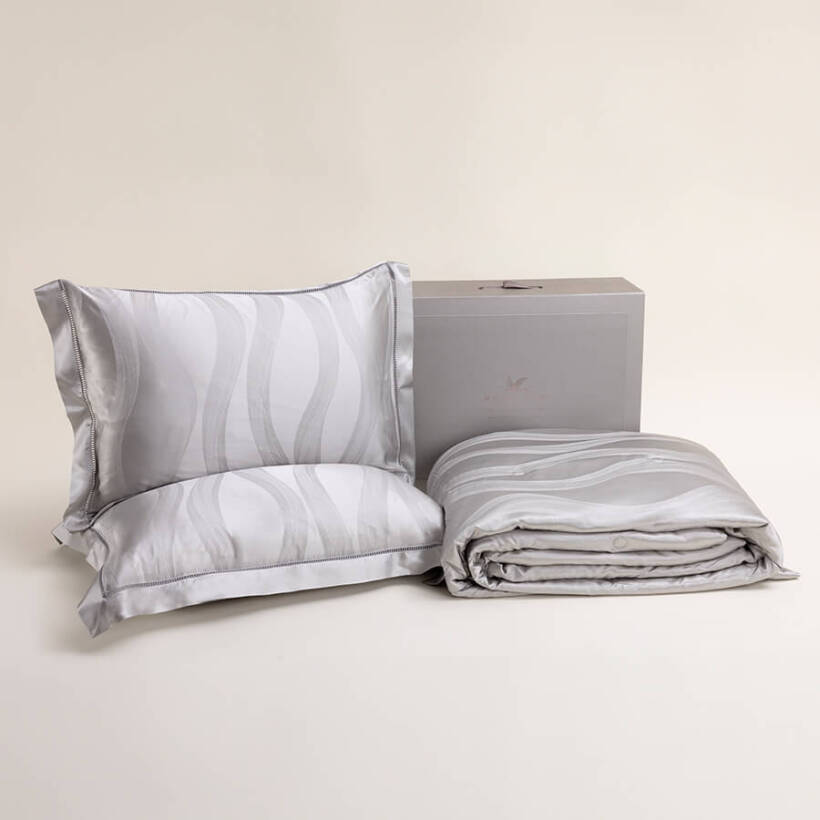 %100 Saf İpek Çift Kişilik Yorgan Seti Battal Boy - Pure Silk - Penelope