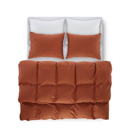 Serena Percale Easy Care Nevresim Seti Kiremit 240x260 - 6