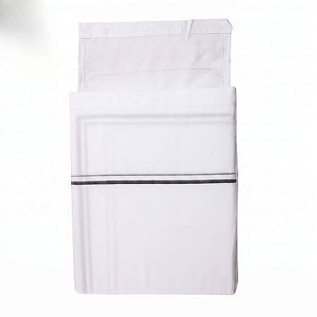 %100 Pamuk Saten Çift Kişilik Gri Nevresim Seti 260x240 cm - Signature Line Serisi - 3