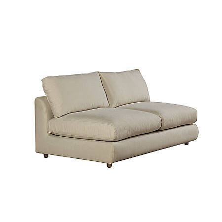 Sofa Plume 2’li Kolsuz Modül 160 x 97 cm | Space Kumaş - Krem - 1