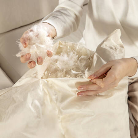 Sofa Plume Berjer 100 x 97 cm | Plainfry Kumaş - Beyaz Keten - 11