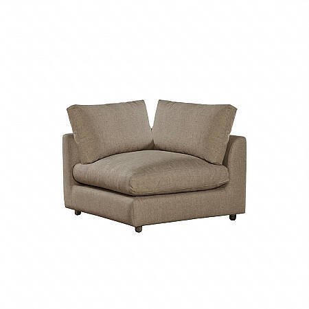 Sofa Plume Köşe Modül 98 x 97 cm | Plainfry Kumaş - Kahve Keten - 1