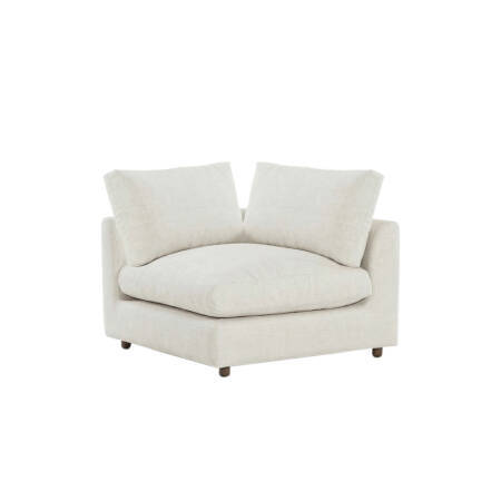 Sofa Plume Köşe Modül 98 x 97 cm | Plainfry Kumaş - Beyaz Keten - 1