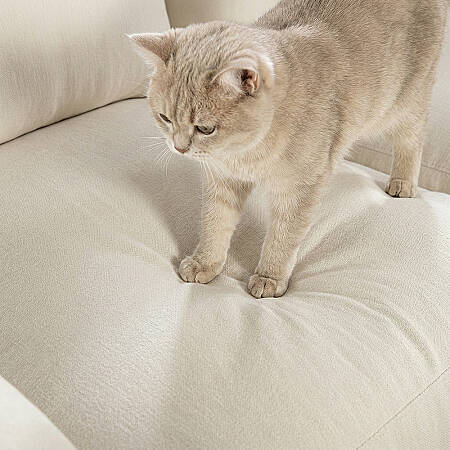 Sofa Plume Köşe Modül 98 x 97 cm | Plainfry Kumaş - Krem Dokulu - 7