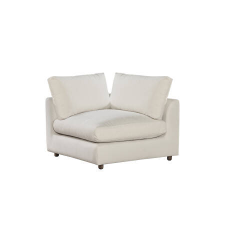 Sofa Plume Köşe Modül 98 x 97 cm | Space Kumaş - Beyaz Dokulu - PENELOPE