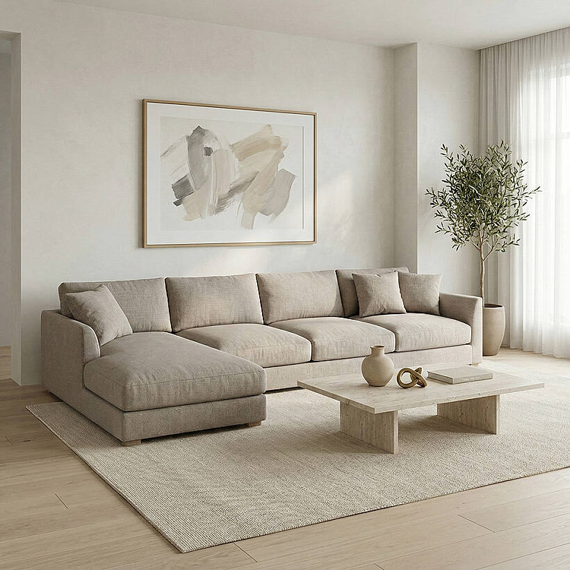 Sofa Plume Köşe Modül 98 x 97 cm | Space Kumaş - Gri - 