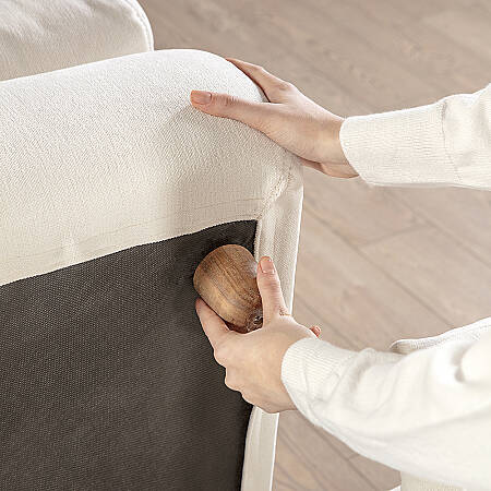 Sofa Plume Relax Sağ Köşe Modül 98 x 170 cm | Plainfry Kumaş - Krem Dokulu - 9