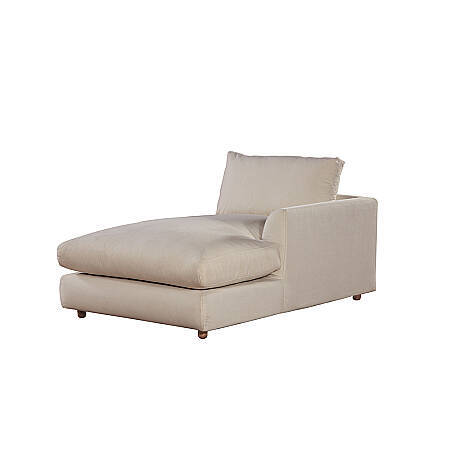 Sofa Plume Relax Sağ Köşe Modül 98 x 170 cm | Plainfry Kumaş - Krem Dokulu - 1