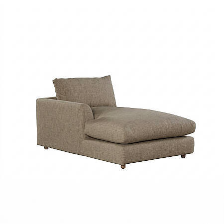 Sofa Plume Relax Sol Köşe Modül 98 x 170 cm | Plainfry Kumaş - Kahve Keten - 1