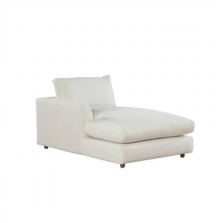 Sofa Plume Relax Sol Köşe Modül 98 x 170 cm | Plainfry Kumaş - Beyaz Keten - PENELOPE