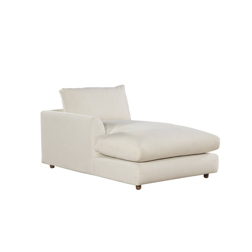 Sofa Plume Relax Sol Köşe Modül 98 x 170 cm | Space Kumaş - Beyaz Dokulu - PENELOPE