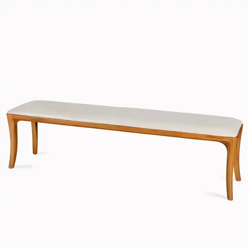 Stadio Bench 140x40x45 cm Ekru - Penelope