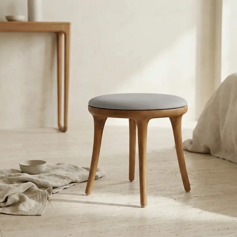 Stadio Tabure 50x40 cm Ekru - Penelope