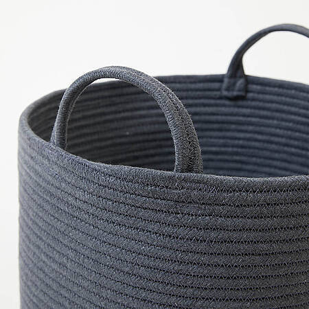 Strava Yuvarlak Gri Sepet - 35x27 cm - PENELOPE (1)
