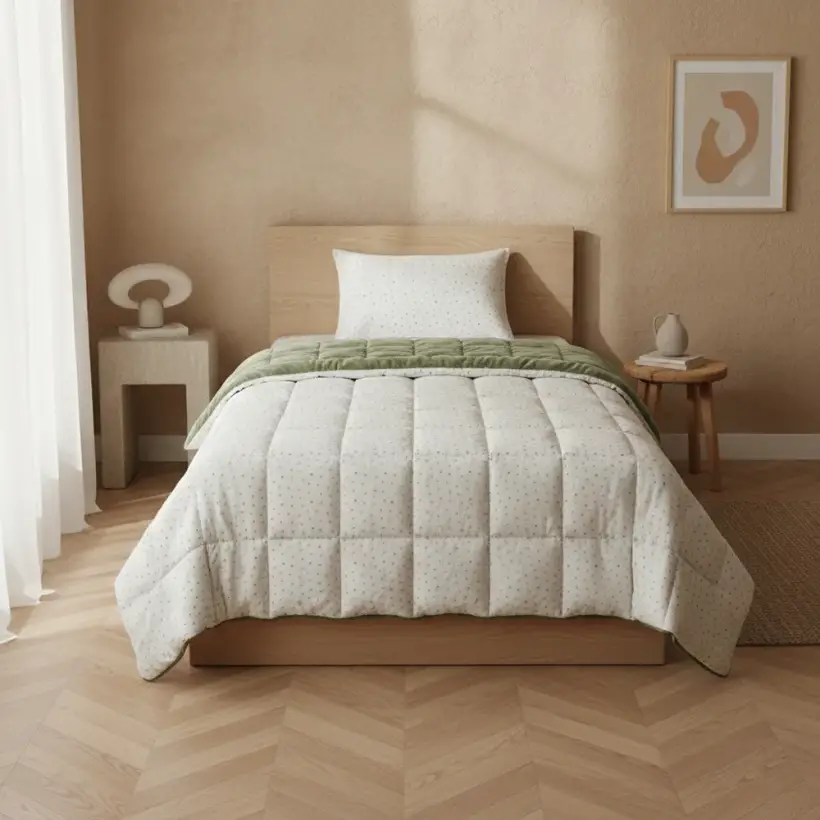 Tek Kişilik Çift Taraflı Welsoft Comforter Yorgan Seti 155x215 cm - Dormio Soft Punto Serisi - 