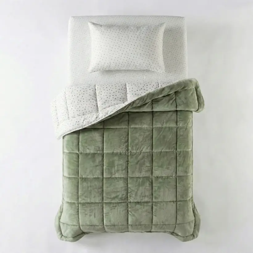 Tek Kişilik Çift Taraflı Welsoft Comforter Yorgan Seti 155x215 cm - Dormio Soft Punto Serisi - 