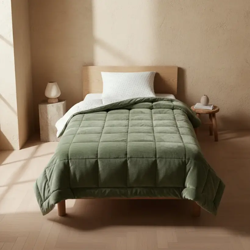 Tek Kişilik Çift Taraflı Welsoft Comforter Yorgan Seti 155x215 cm - Dormio Soft Punto Serisi - Othello