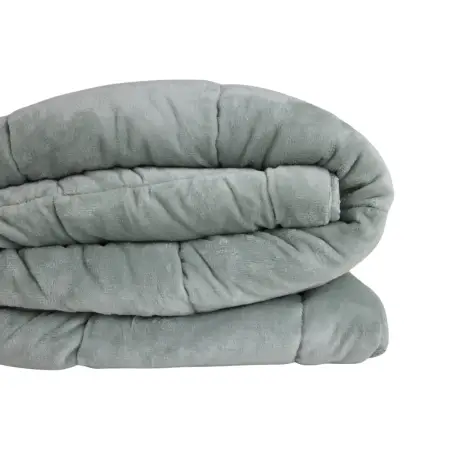 Tek Kişilik Çift Taraflı Welsoft Comforter Yorgan Seti Yeşil 155x215 cm - Dormio Soft Bloom Serisi - 7