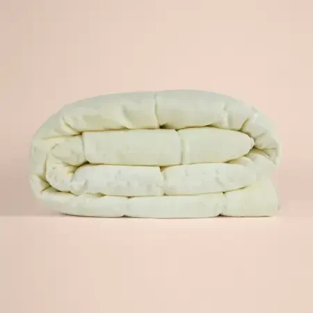 Tek Kişilik Çift Taraflı Welsoft Yorgan Krem 155x215 cm - Velour Serisi - 1