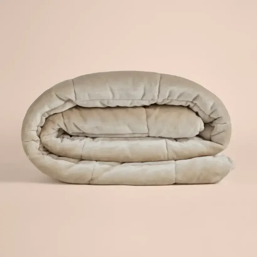 Tek Kişilik Çift Taraflı Welsoft Yorgan Taş 155x215 cm - Velour Serisi - Penelope